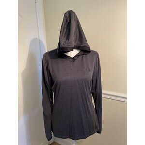 The North Face Pullover Hoodie Shirt Lightweight FlashDry Gray Womens Size M